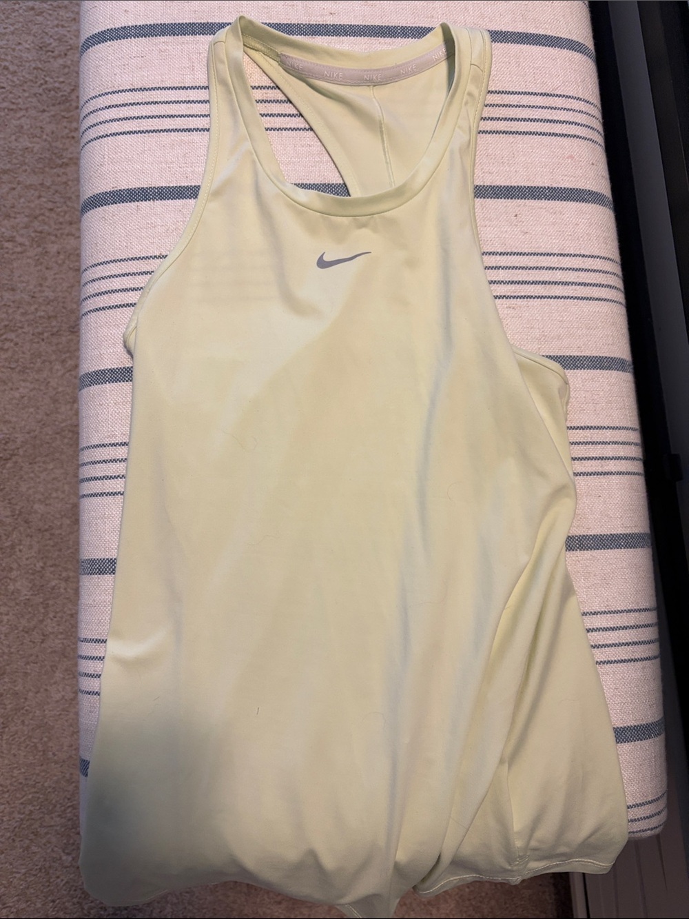 Nike Pale Yellow Racerback Training Tank